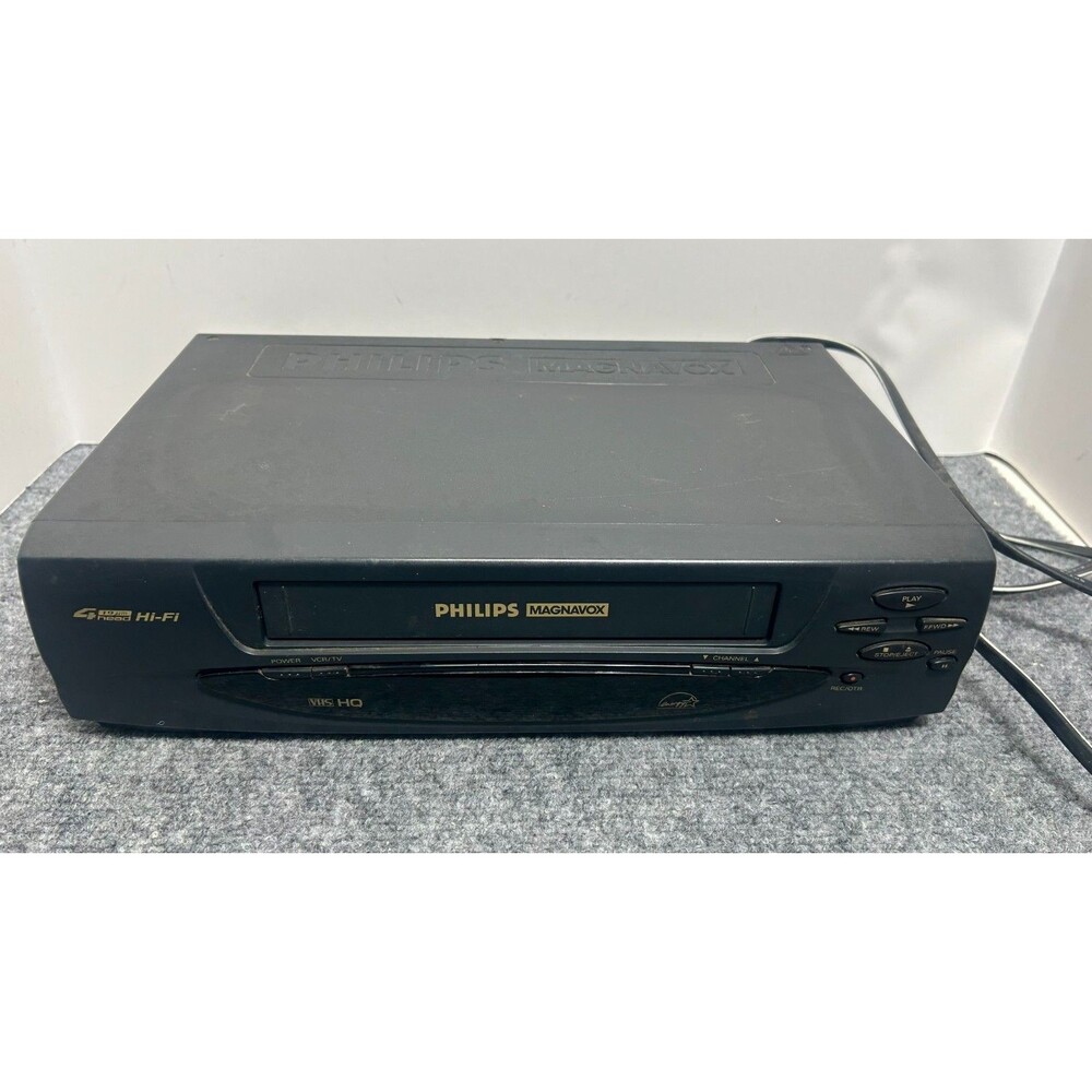VCR VHS 4-Head HiFi Philips Magnavox VCR - Tested Works VRA611AT22 no remote